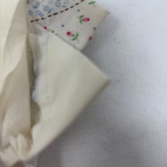 Vintage Handcrafted Cat Couple Quilted Pillow Case Scalloped Edge Dancing - Picture 4 of 5